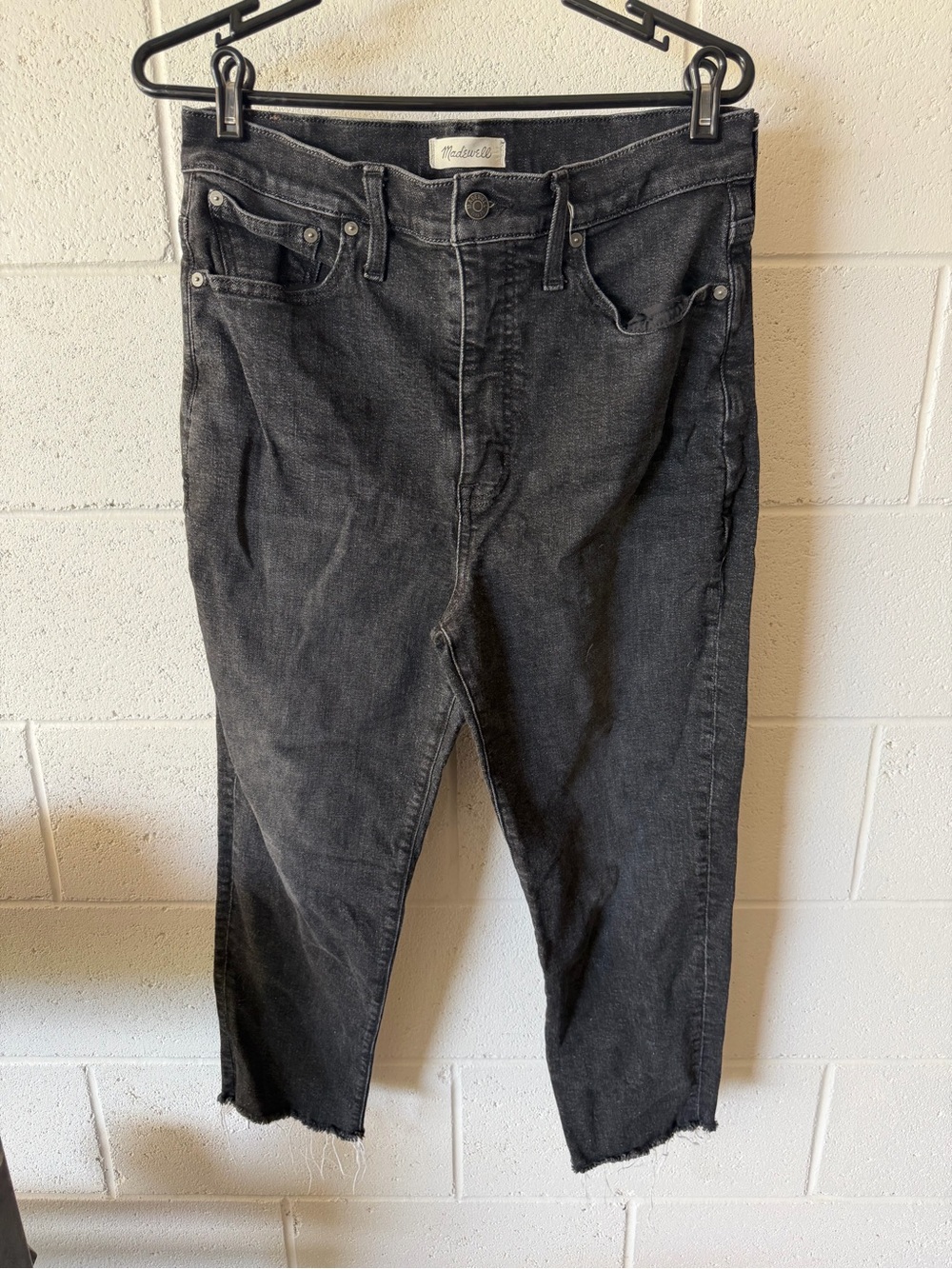 Madewell The Mom Jean Gray Black Size 30 High Rise